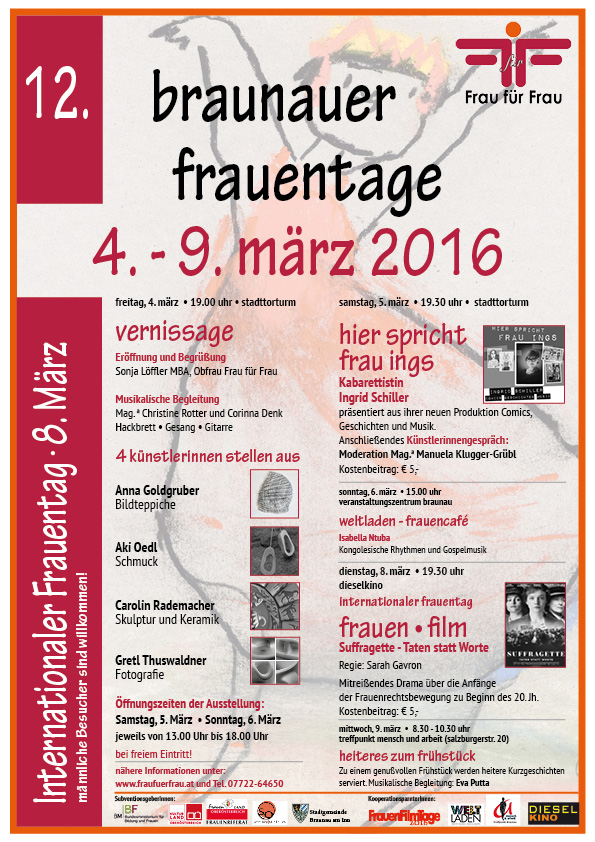 Plakat Frauentage A4 neu